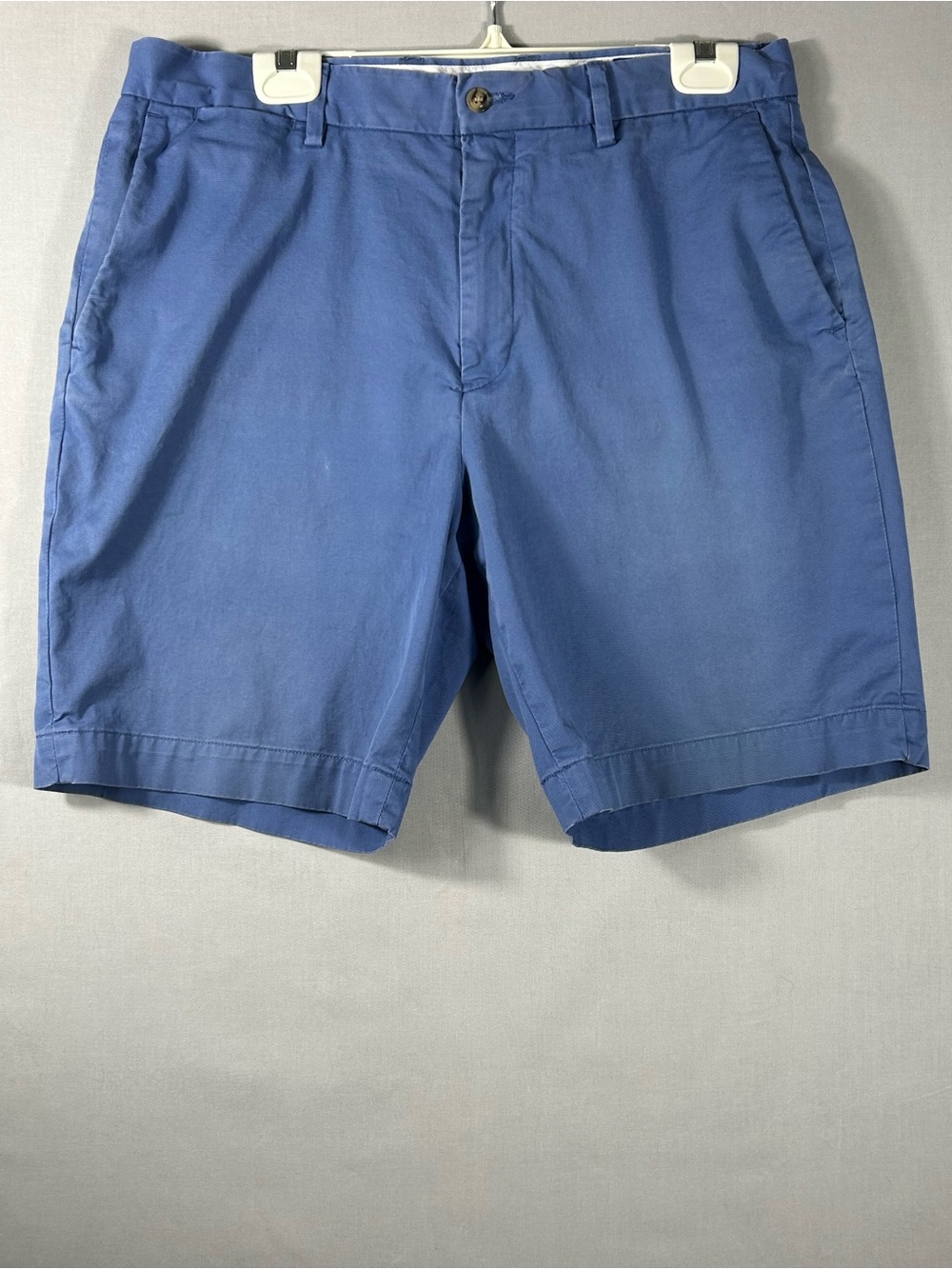 Polo Ralph Lauren Mens Chino Short Blue Classic Fit Zip Fly Size 34 Cotton